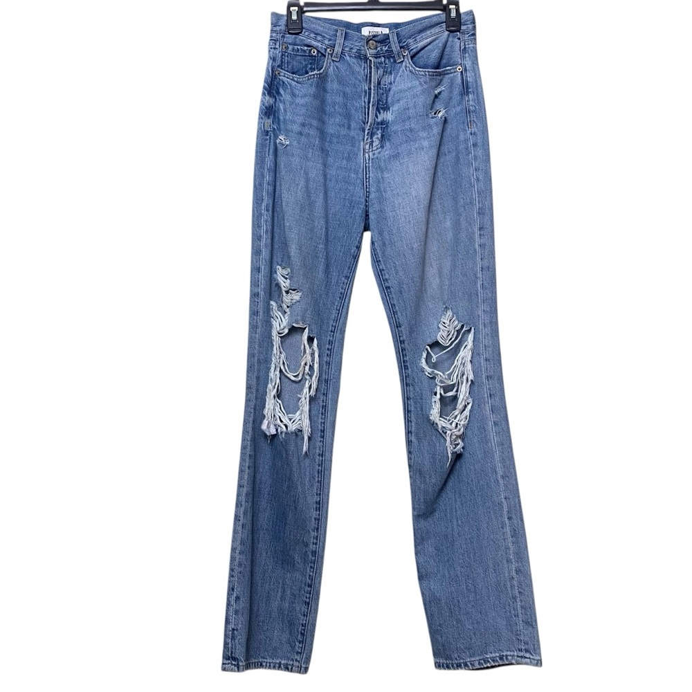Pistola Light Blue Distressed Straight Leg Jeans Sz 26 - Picture 11 of 11